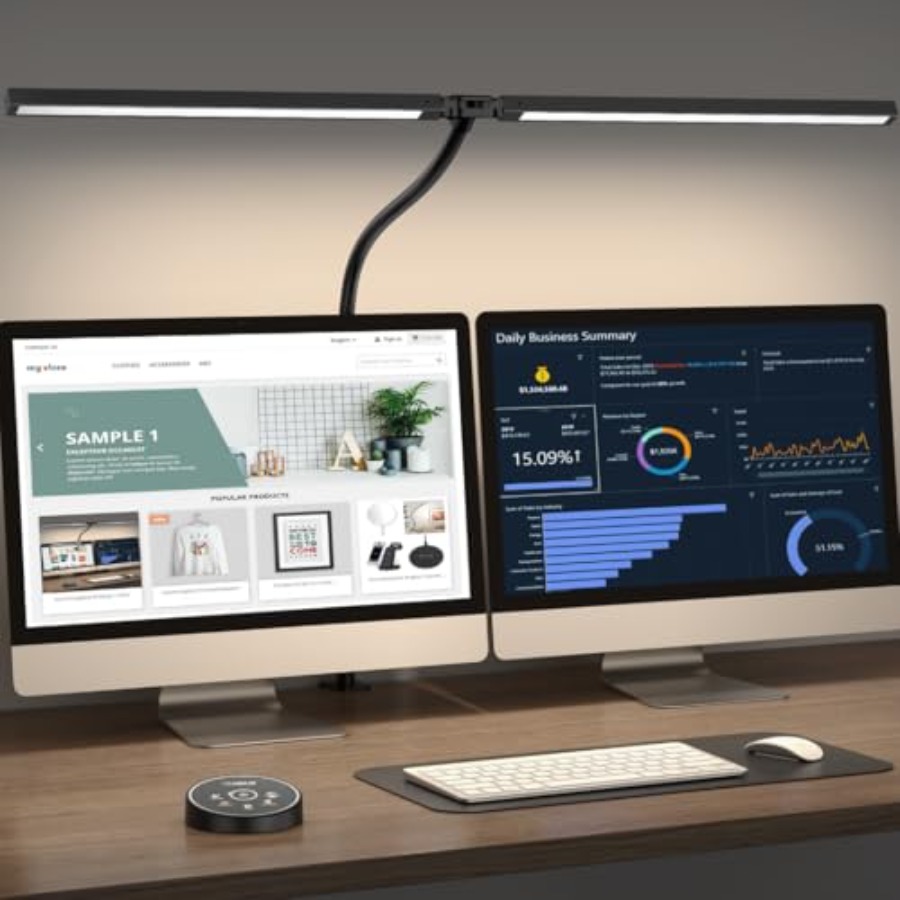 Smart Home Monitoring - LED-Schreibtischlampe für Büro und Zuhause -