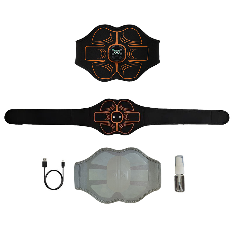 Smart Home Wellness - Bauchtrainer Bauchmuskel-Trainingsgürtel Intelligenter Muskelstimulator USB-Aufladbar Körpermassage