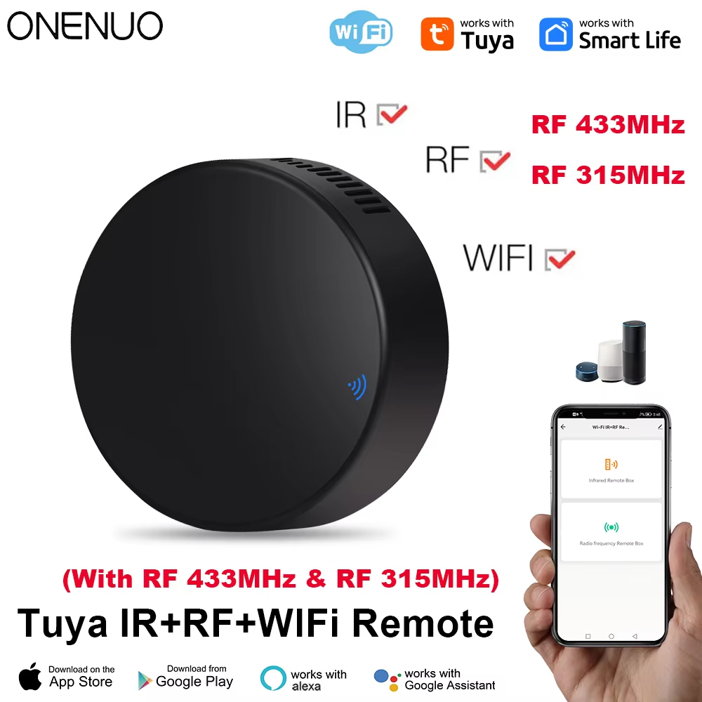 Smart Home Voice Assistant - Tuya WiFi RF IR-Fernbedienung 433 MHz/315