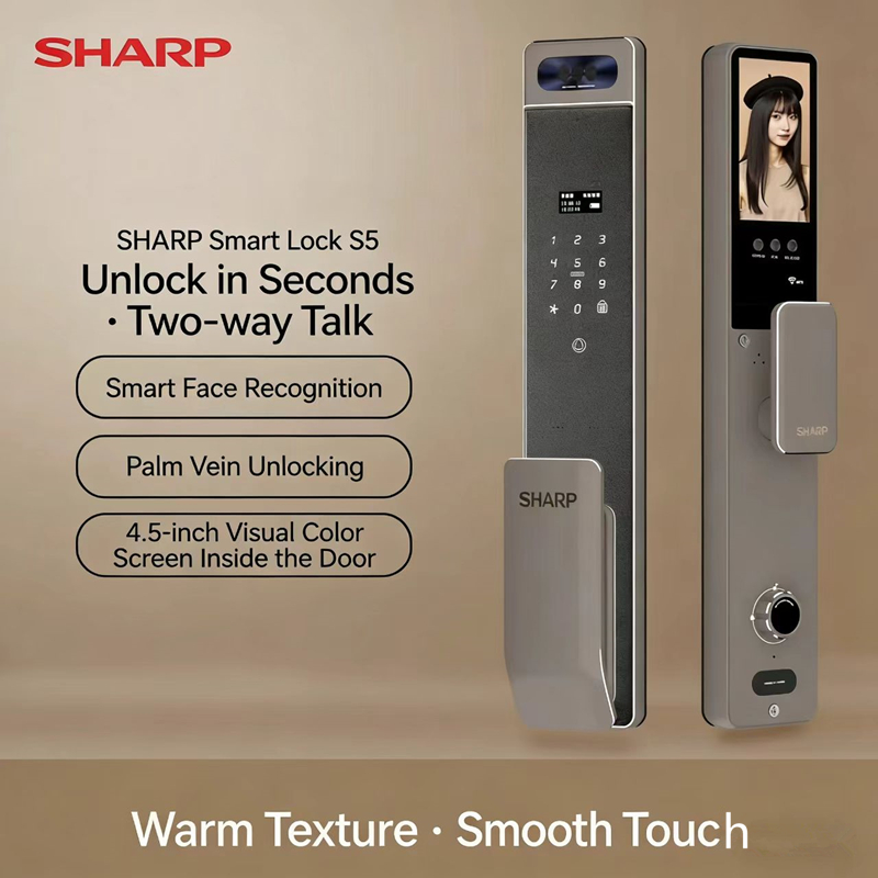 Wifi Doorbell Camera - Sharp S5-FV Vollautomatisches Smart Lock mit