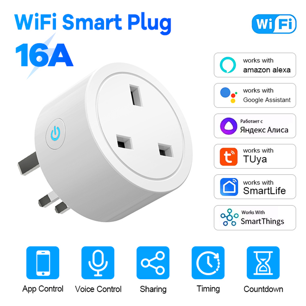 Smart Home Energy App - WiFi Smart Plug 16A UK-Steckdose mit