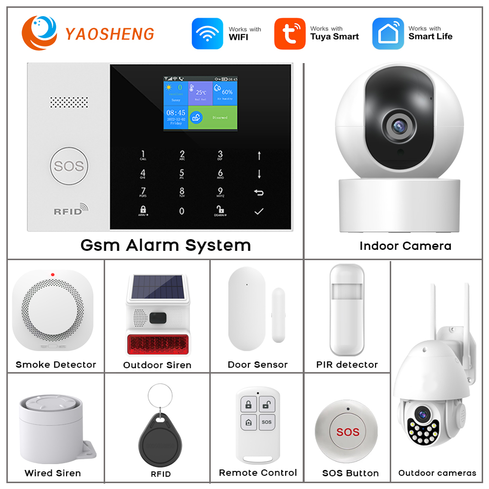 Smart Home Package - 4G Alarm System Sicherheit Hause WIFI