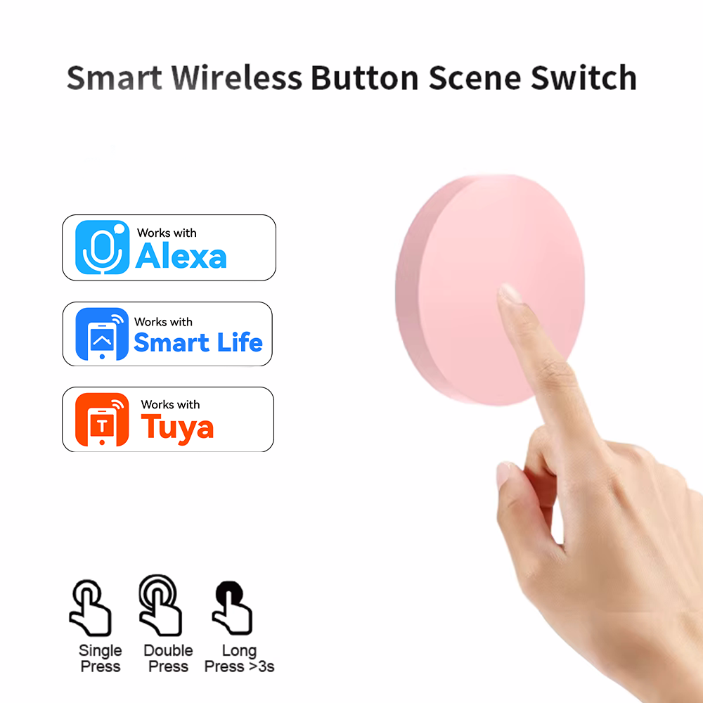 Smart Home Voice Assistant - ZigBee Smart Wireless-Tastenschalter für Tuya Smart