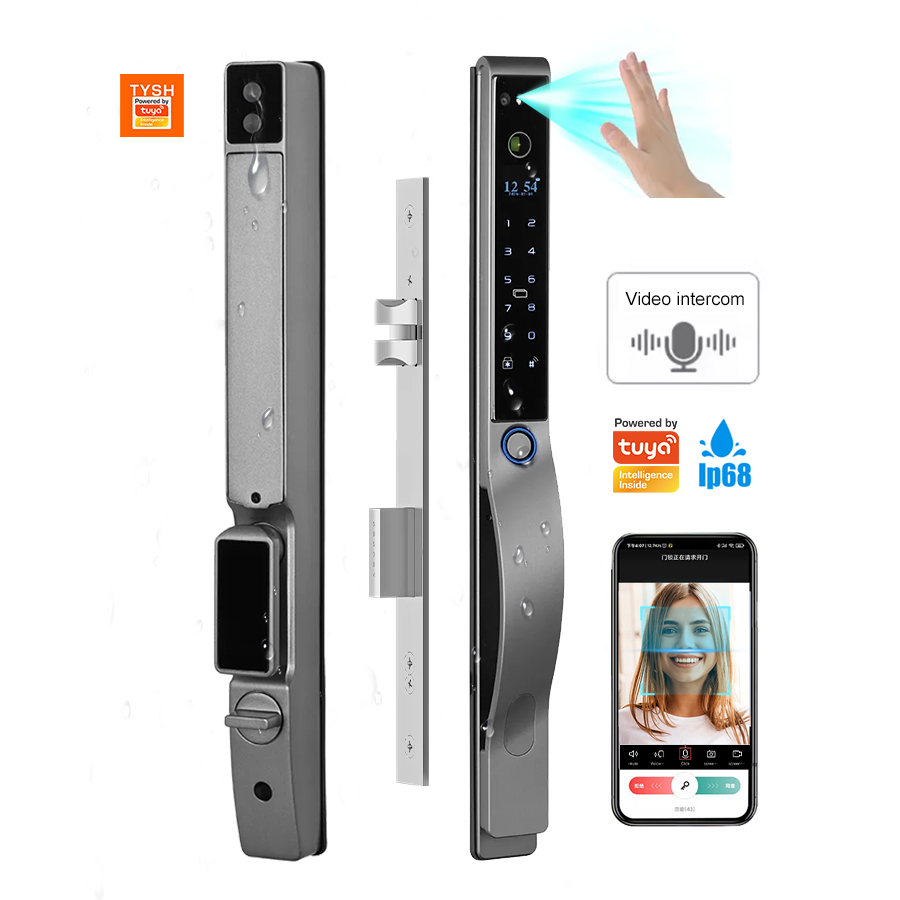 Wifi Doorbell Camera - TYSH Tuya Wasserdichte 3D Gesichtserkennung Aluminium