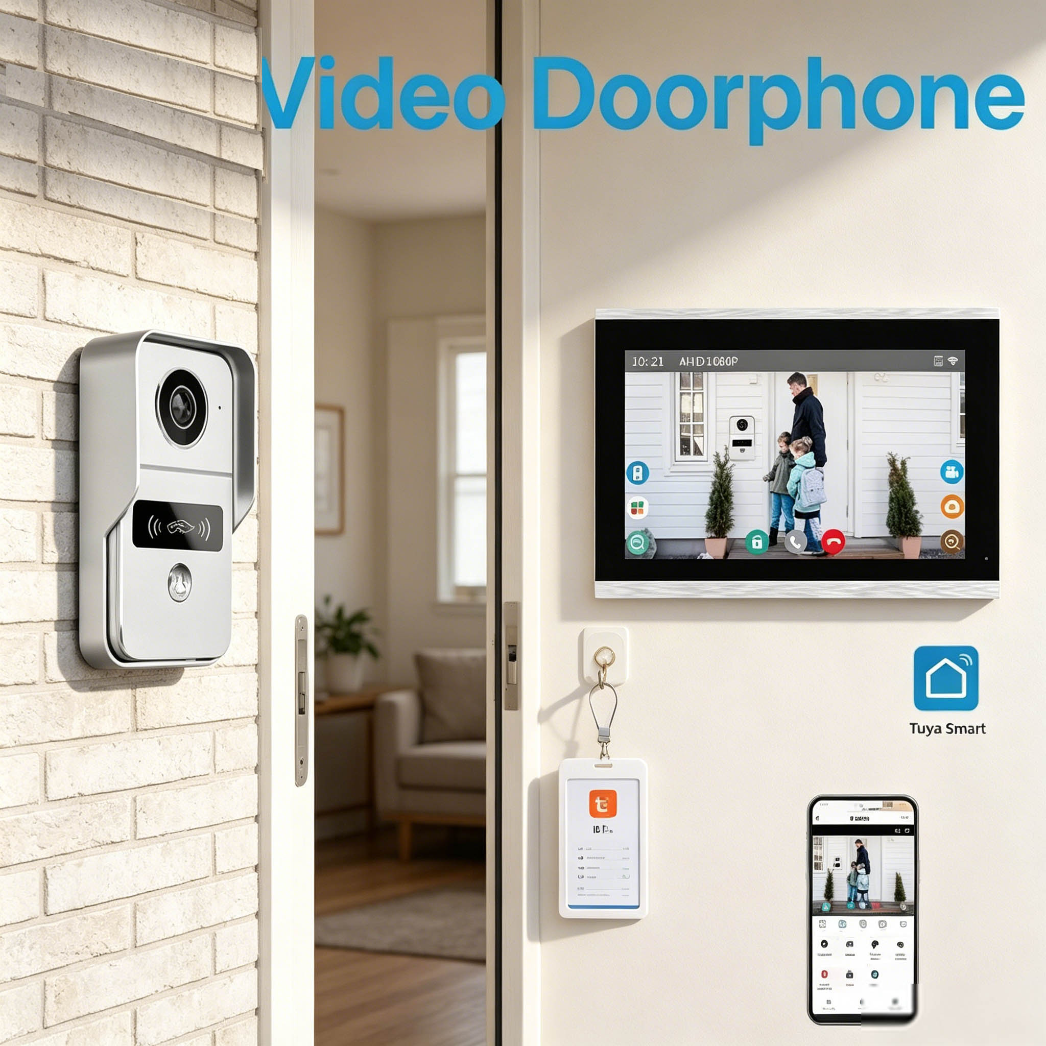 Wifi Doorbell Camera - Türsprechanlage mit 10,1 Zoll 1080P HD