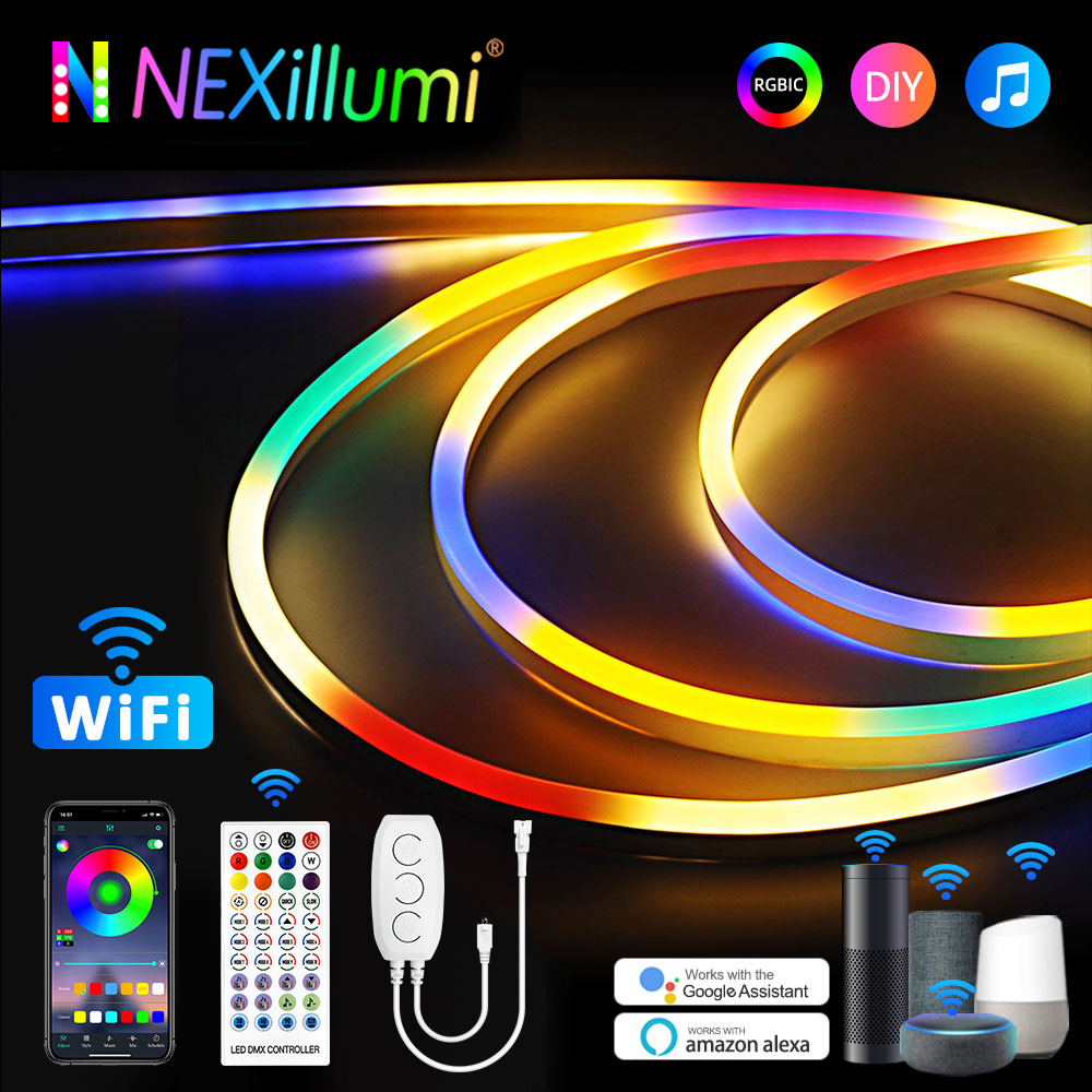 Smart Home Yellow - TUYA WiFi Neon RGBIC LED adressierbare