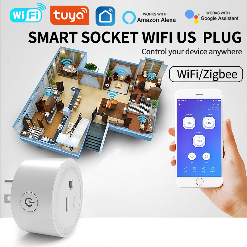 Smart Home Energy App - WiFi Smart Plug mit Energieüberwachung, Sprachsteuerung,