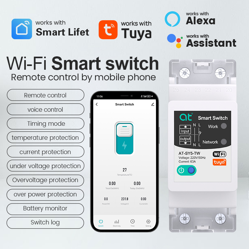 Smart Home Energy App - TUYA WIFI Smart Circuit Breaker Energiezähler