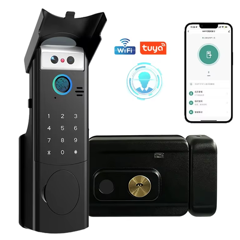 Wifi Doorbell Camera - Outdoor Wasserdichtes Smart Tuya WLAN-Schloss 3D-Gesichtserkennung