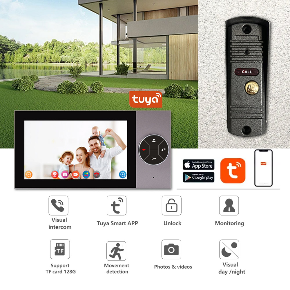 7-Zoll-IPS-Bildschirm 2MP 1080 – Wifi Doorbell Camera Bewertung und Preis