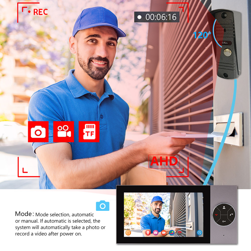 7-Zoll-IPS-Bildschirm 2MP 1080 – Wifi Doorbell Camera Bewertung und Preis