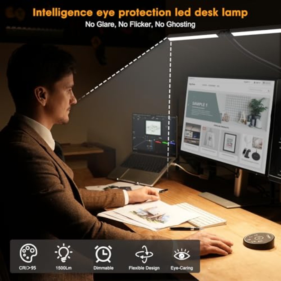 LED-Schreibtischlampe für Büro – Smart Home Monitoring Bewertung und Preis