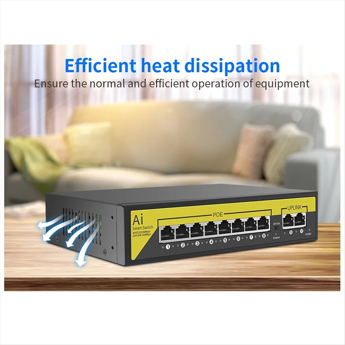 48V 8 Ports POE Switch Etherne – Security Ip Camera Bewertung und Preis