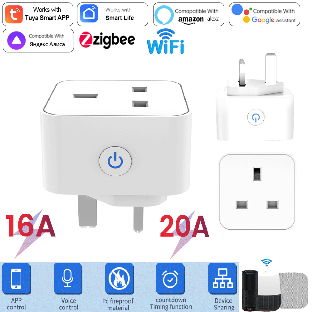 Tuya Smart Steckdose 16A/20A W – Smart Home Voice Assistant Bewertung und Preis