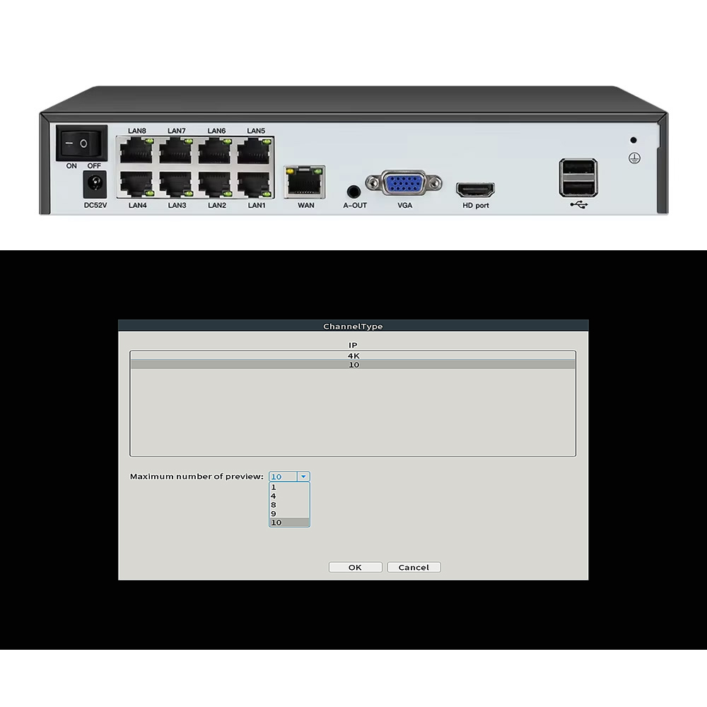 Gesichtserkennung H.265 8ch*4K – Security Ip Camera Bewertung und Preis