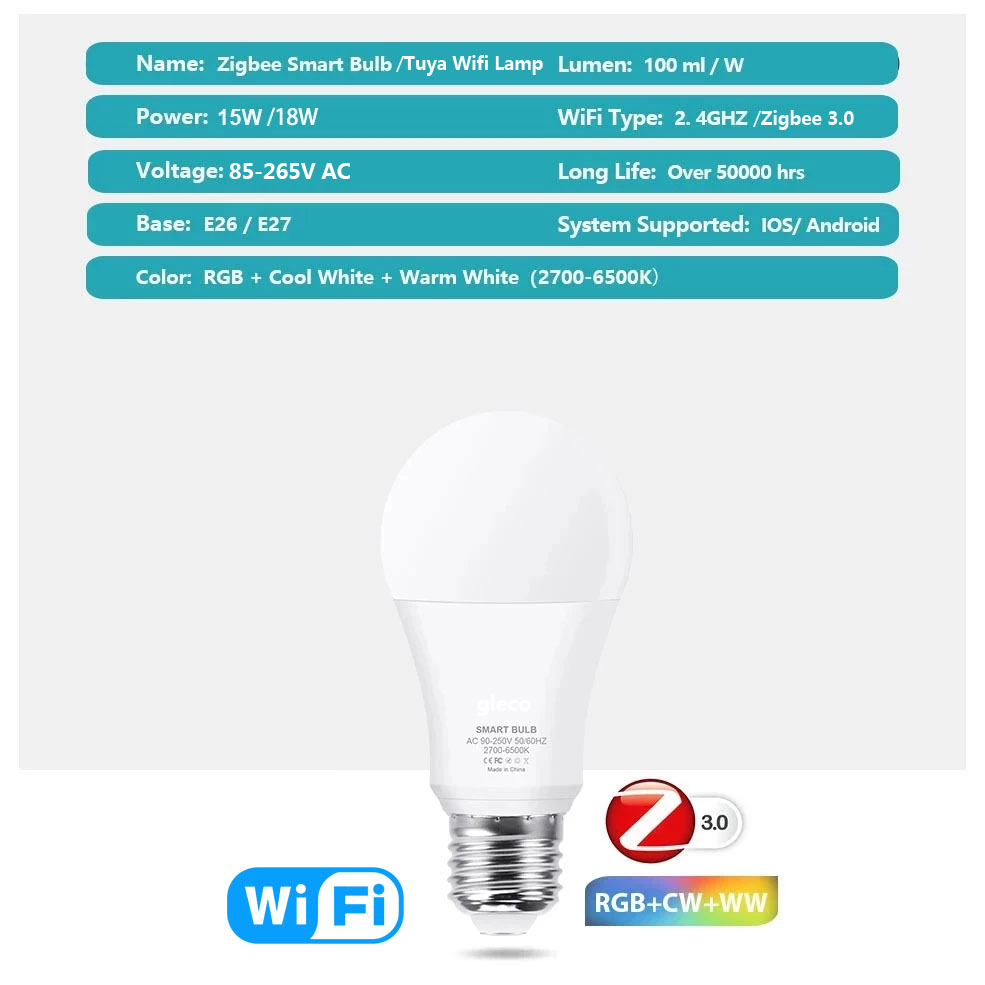 18W 15W Zigbee 3,0 Led glühbir – Smart Home Yellow Bewertung und Preis