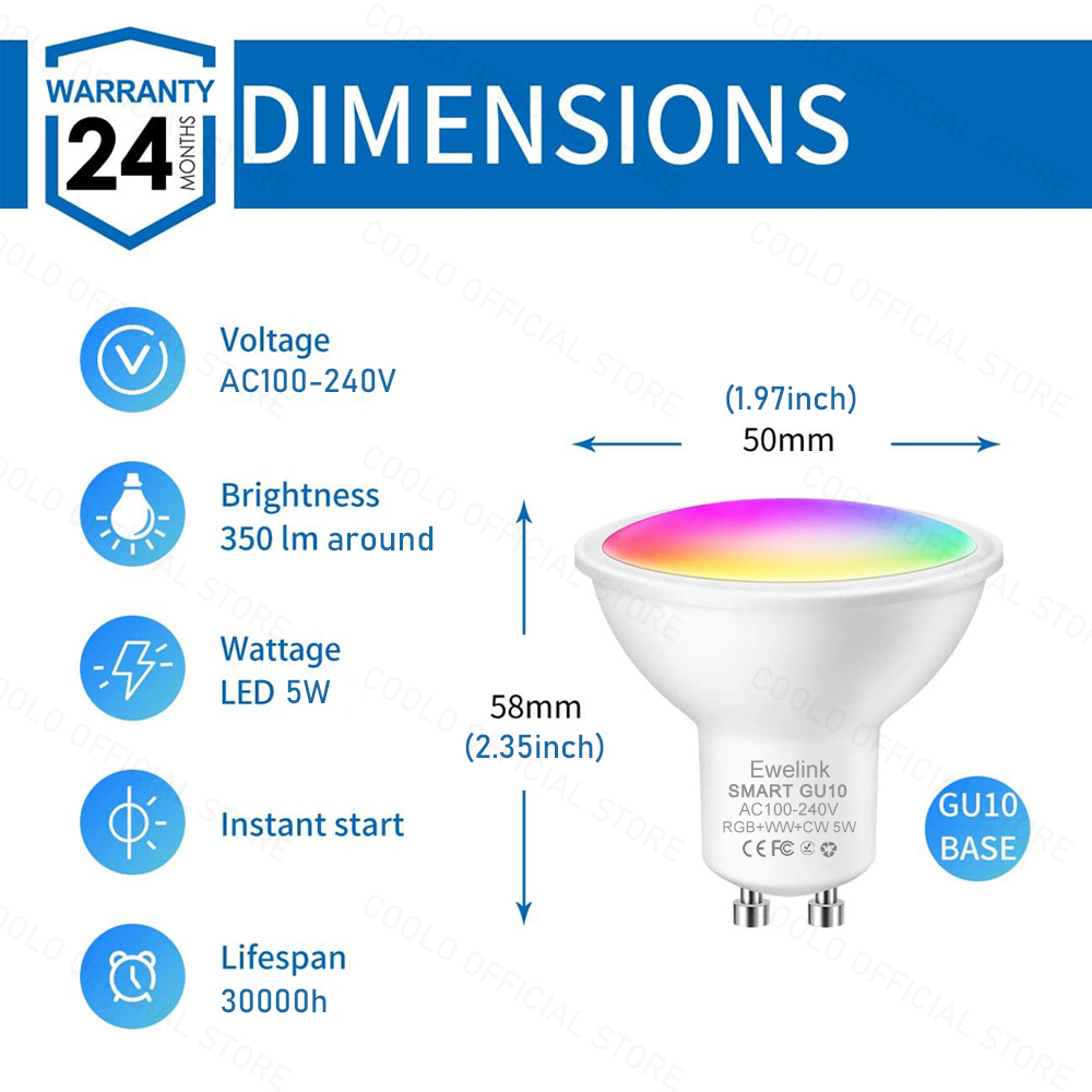 ZigBee GU10 WiFi Smart LED Glü – Smart Home Yellow Bewertung und Preis