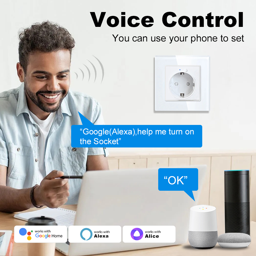 MANHOT WLAN-Smart-EU-Wandsteck – Smart Home Energy App Bewertung und Preis