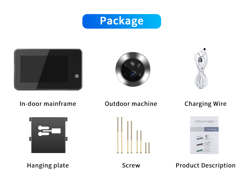 4,3-Zoll Tuya Smartlife WLAN-T – Wifi Doorbell Camera Bewertung und Preis