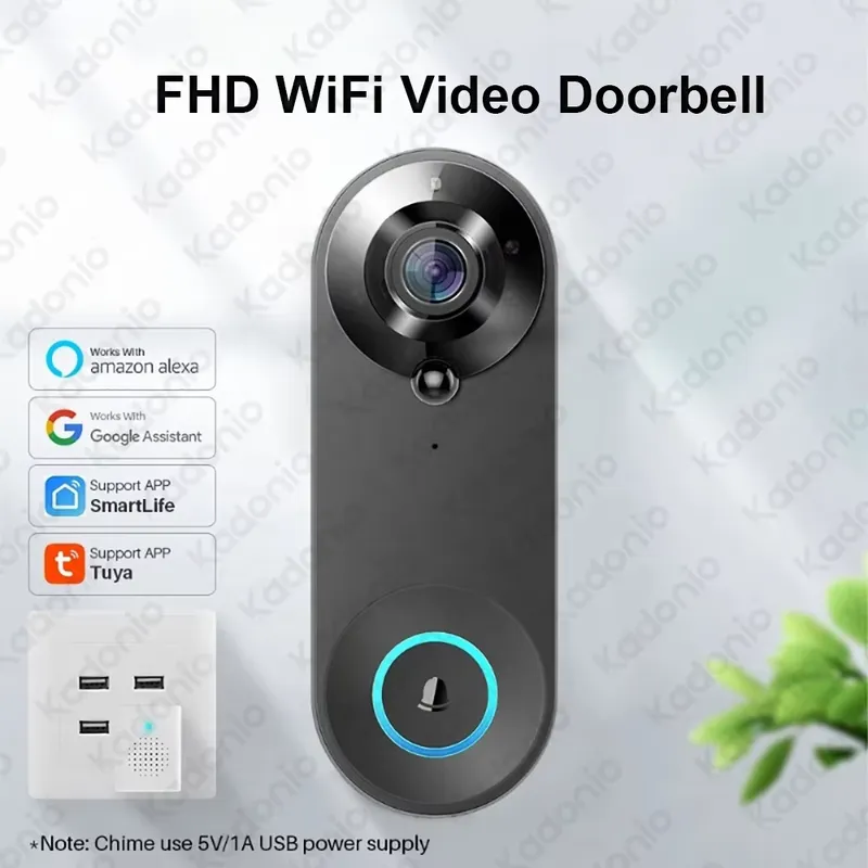 Kadonio 1080P WLAN-Video-Türkl – Wifi Doorbell Camera Bewertung und Preis