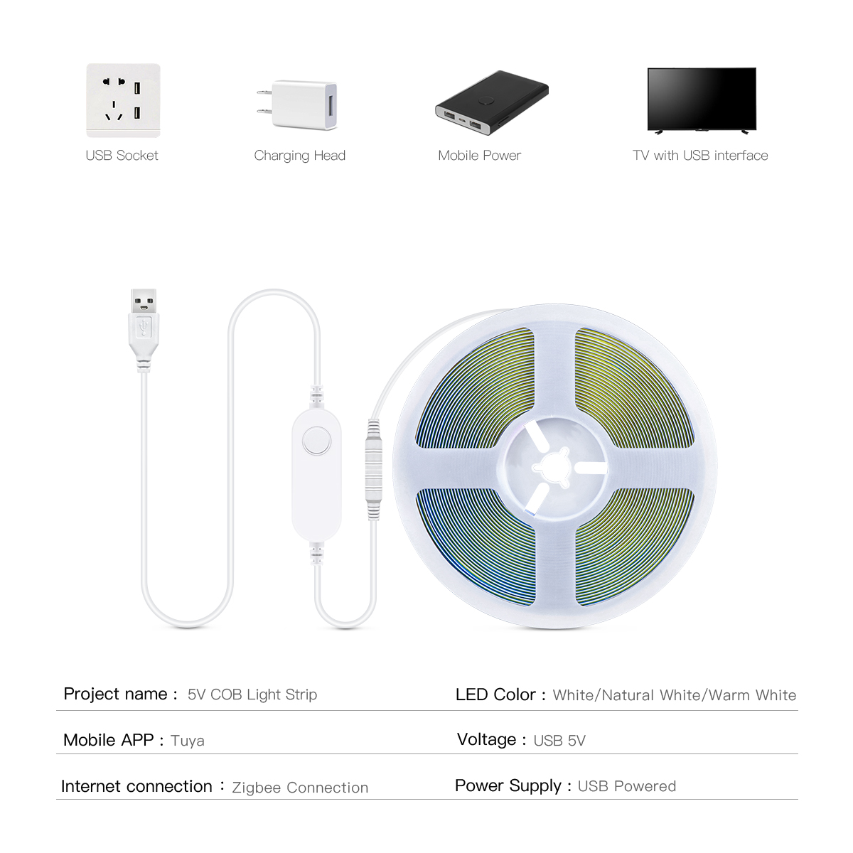 ZigBee COB LED Streifen Smart  – Smart Home Yellow Bewertung und Preis