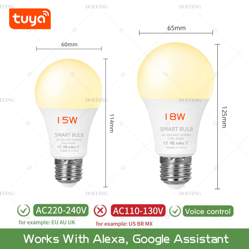 Smart Life Tuya WiFi E27 Glühb – Smart Home Yellow Bewertung und Preis